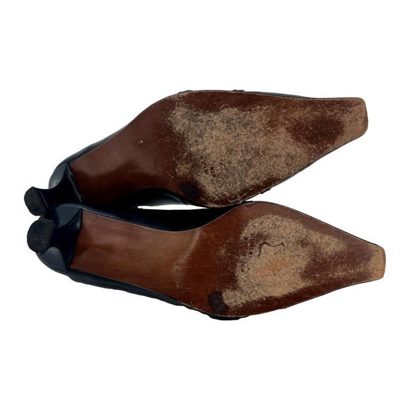 Stuart Weitzman Black Leather Pump Size 8 EUC - Picture 14 of 14